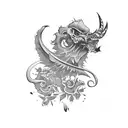 Jet tattoo design idea