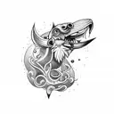 Jet tattoo design idea