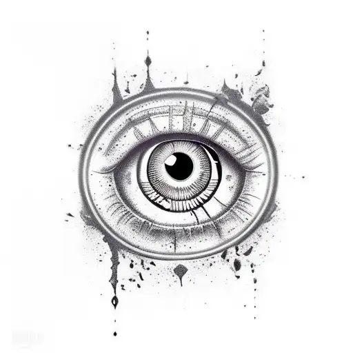 Evil Eye tattoo design idea