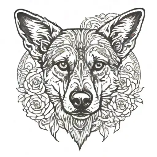 Alfa,German Shepard,škorpion,Anita tattoo design idea