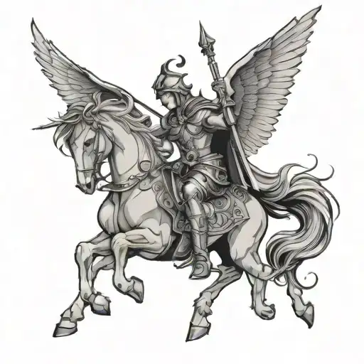 Startsignal Ares, Sagittarius and cancer combined together tattoo design idea