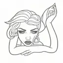 slut tattoo design idea