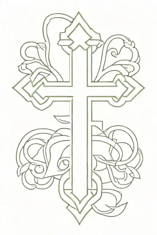 Ethiopian cross tattoo tattoo design idea
