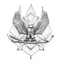 eagle scout medal  tattoo design idea