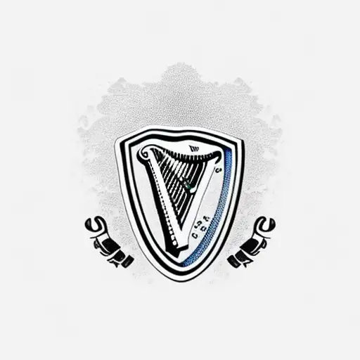 Guinness minimalist  tattoo design idea