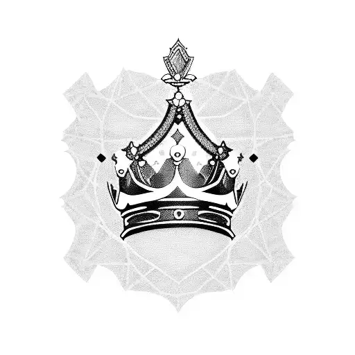 King's Crown iran map tattoo design idea