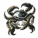 mountain crab tattoo design idea