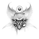 something with a meaning of mental health struggles (OCD, anxiety, trauma, depression, suicide)and I listen to metal tattoo design idea