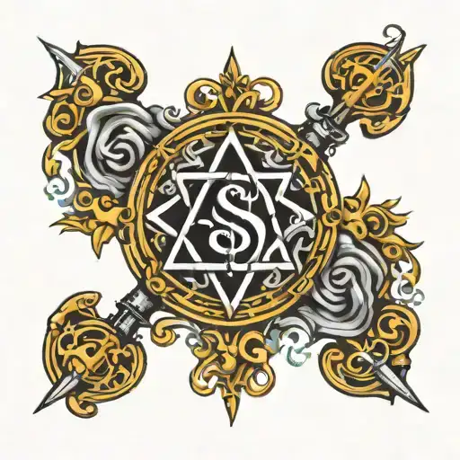 endless cash flow sigil tattoo tattoo design idea