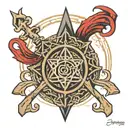 endless cash flow sigil tattoo tattoo design idea