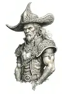 Judge bargan from final fantasy 12 torso tattoo design idea