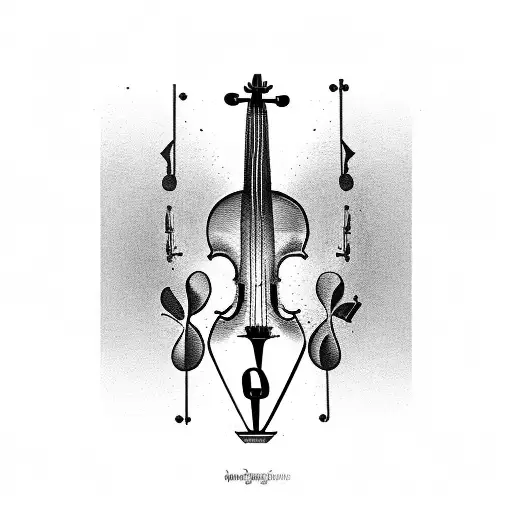 Tamas from RAW AF on Tumblr: Apocalyptica inspired violin thigh tattoo  design (design for @taniaotoya)
