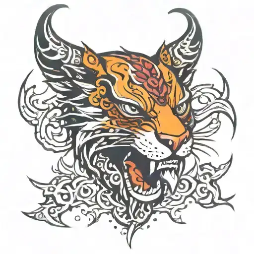 claw marks reveling the word self tattoo design idea