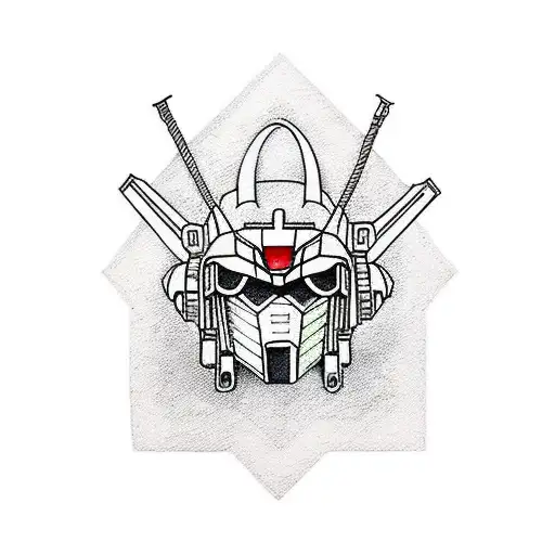 gundam full body tattoo design idea