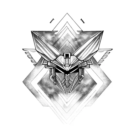 gundam wings tattoo design idea