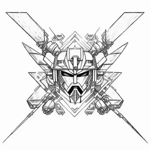 gundam wings tattoo design idea