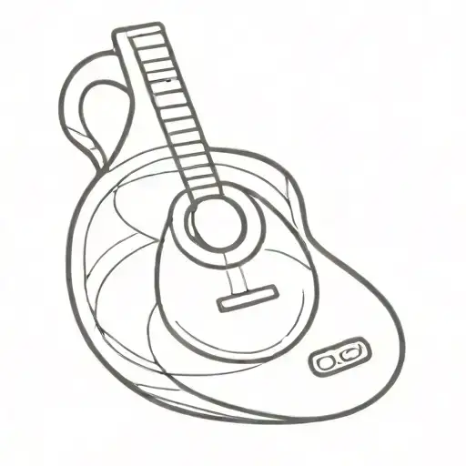 bass scoop speaker tattoo design idea