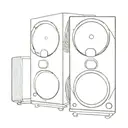 speaker cabinet tattoo design idea