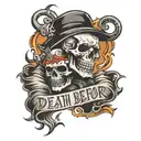 death before dishonor tattoo design idea