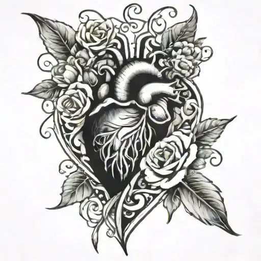nicole inside heart men tattoo tattoo design idea