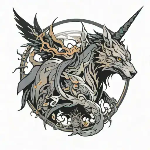 solo leveling sung jin woo tattoo design idea