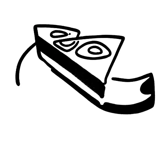 piece of cheesecake tattoo design idea