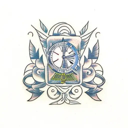 1979 Roman numerals with filipino tribal around with november birthflower tattoo design idea