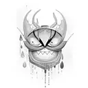 crying eyes tattoo design idea