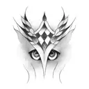 crying eyes tattoo design idea