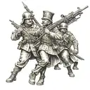 queen of battle infantry  tattoo design idea