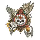 obatala Santeria symbols tattoo design idea