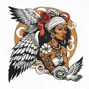 obatala orisha tattoo design idea
