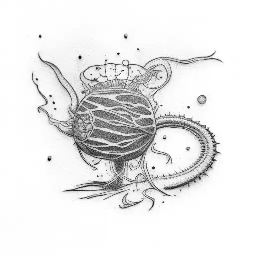 venus fly trap tattoo design idea