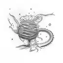 venus fly trap tattoo design idea