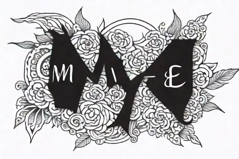 don't change text "Mn mi e zle" tattoo design idea