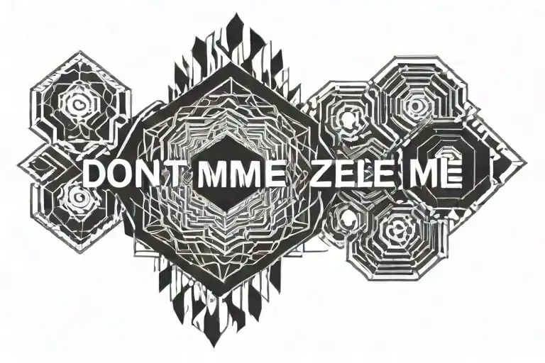 don't change text "Mn mi e zle" tattoo design idea