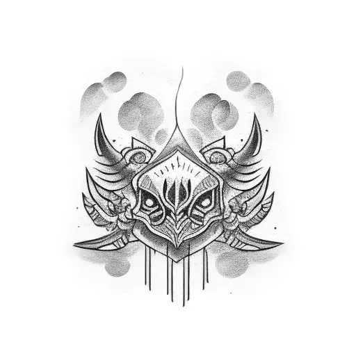 arm band cover up tattoo design idea