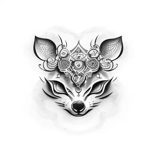 relógio romano com bússola  tattoo design idea