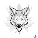 relógio romano com bússola  tattoo design idea