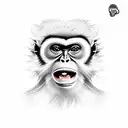 outlaw monkey tattoo design idea