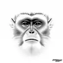 outlaw monkey tattoo design idea