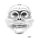 outlaw monkey tattoo design idea