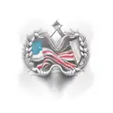 a memorial tattoo who their parants died the father was a dentist and mother was a nurse tattoo design idea