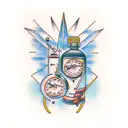 nathan and daniel in morse code tattoo design idea