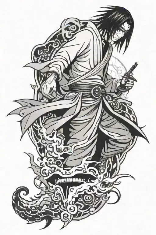 Itachi Uchiha tattoo design idea