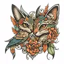 Penelope and Evander tattoo design idea