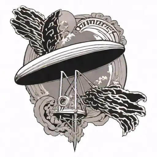 led zeppelin darkside tattoo design idea