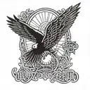 led zeppelin logo tattoo design idea