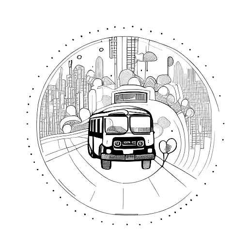 inpired by bus 142 tattoo design idea