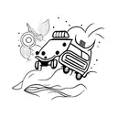 inpired by bus 142 tattoo design idea